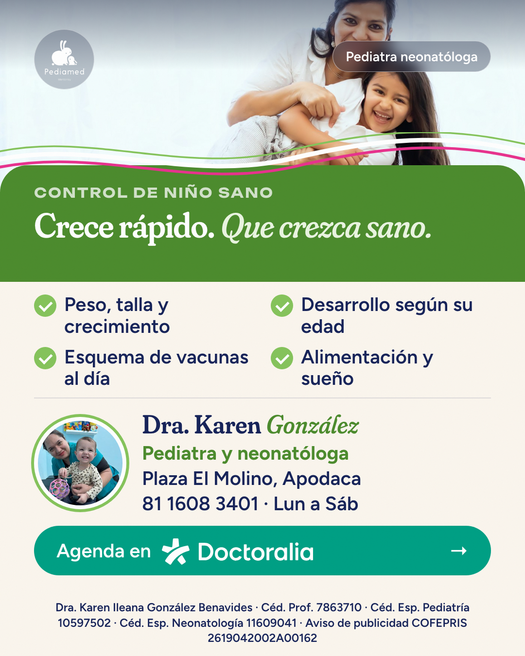 Control de niño sano, post