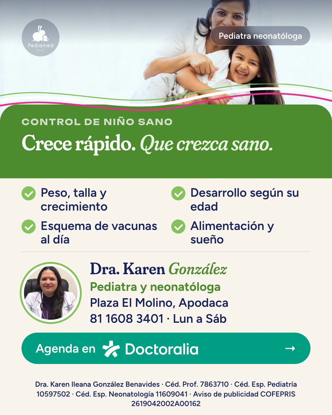 Control de niño sano, post